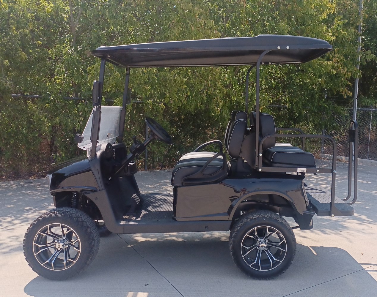 2019 E-Z-GO RXV with MADJAX body, 4 Passenger, Lifted, Lithium